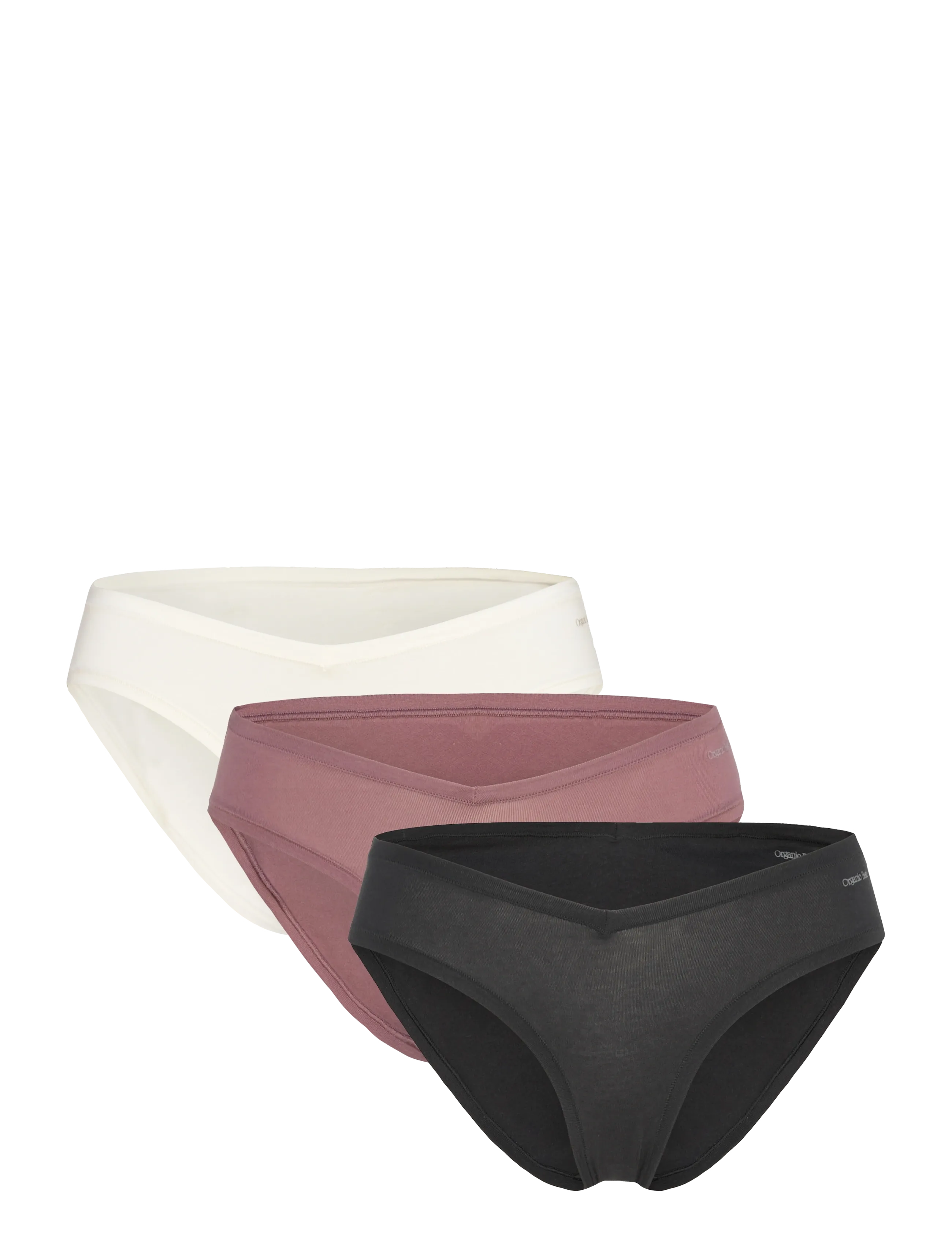 Organic Basics Flex Hipster 3-pack - Unterwäsche - OFF WHITE / ROSE WOOD / BLACK / black