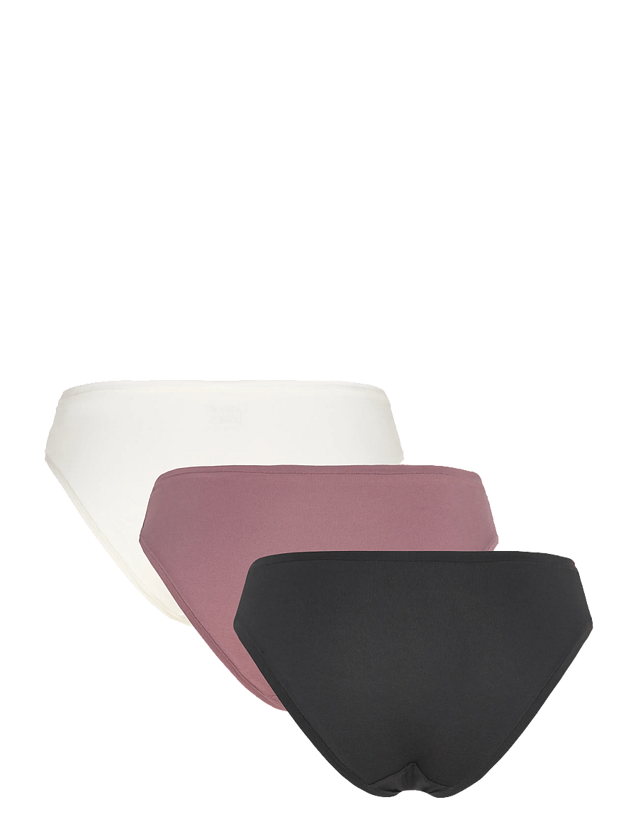 Organic Basics - Flex Hipster 3-pack - hipsterid ja bokserid - off white / rose wood / black - 2