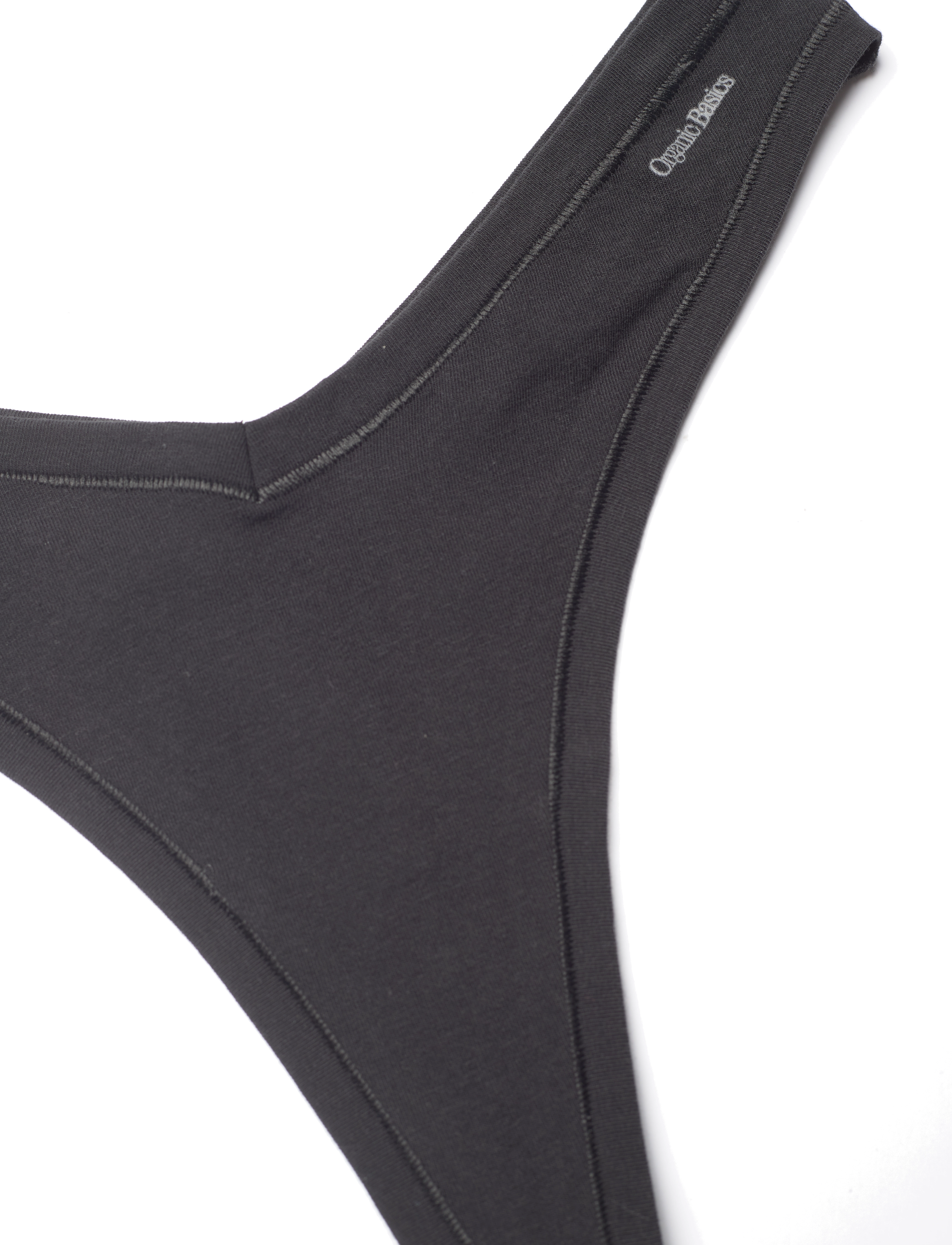 Organic Basics - Flex Thong - stringi - black - 5