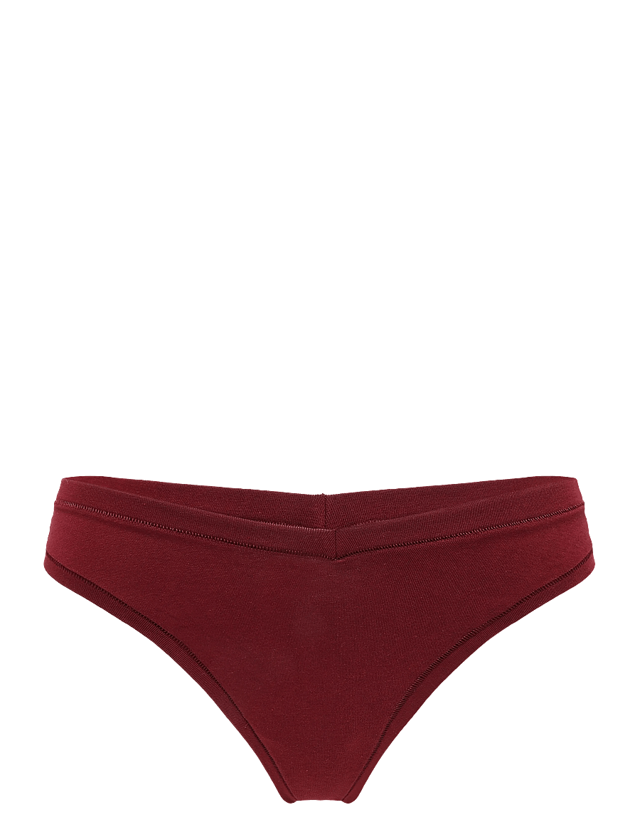 Organic Basics - Flex Thong - stringtrosor - cranberry - 1