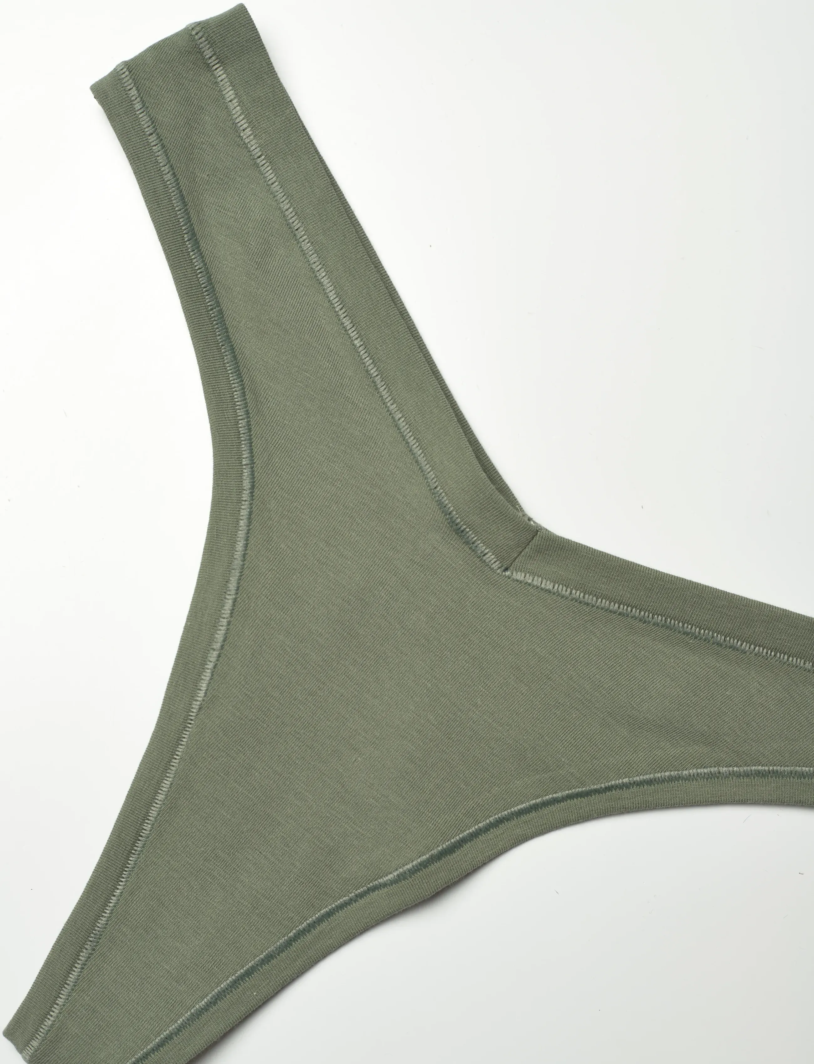 Organic Basics - Flex Thong - stringtrosor - seaweed - 2