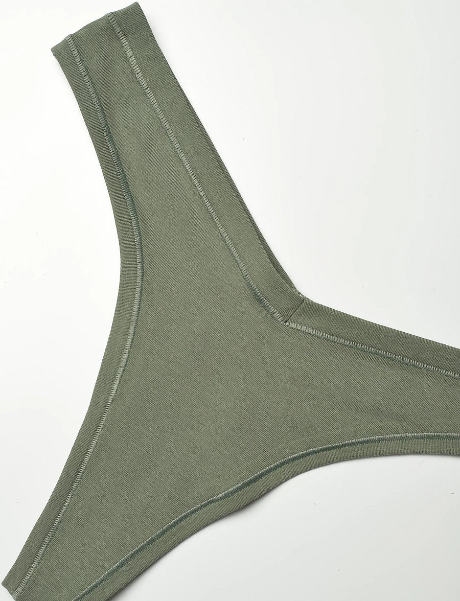 Organic Basics - Flex Thong - stringtrosor - seaweed - 2