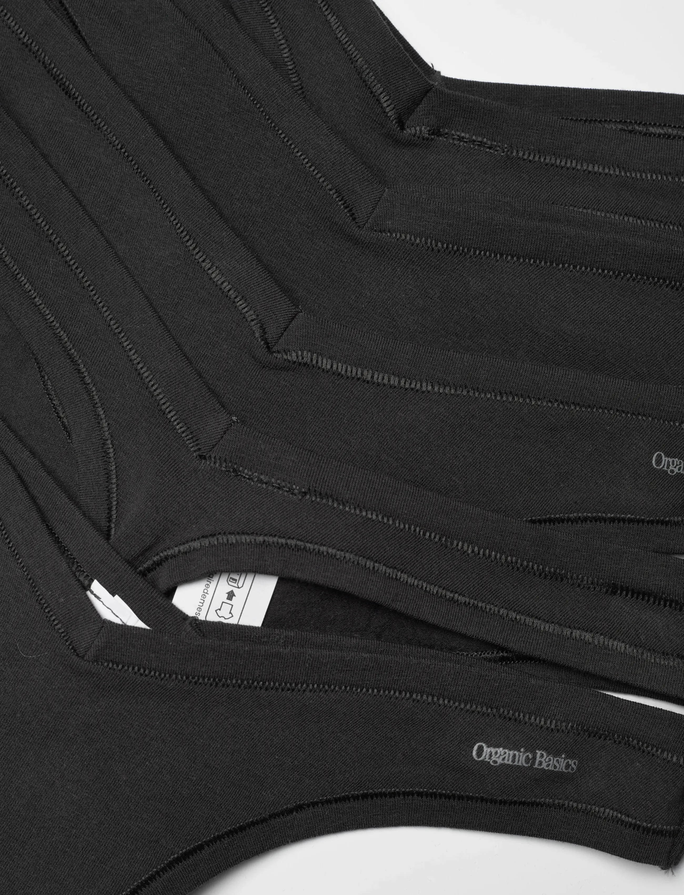 Organic Basics - Flex Thong 5-Pack - aluspüksid - black / black / black / black / black - 1