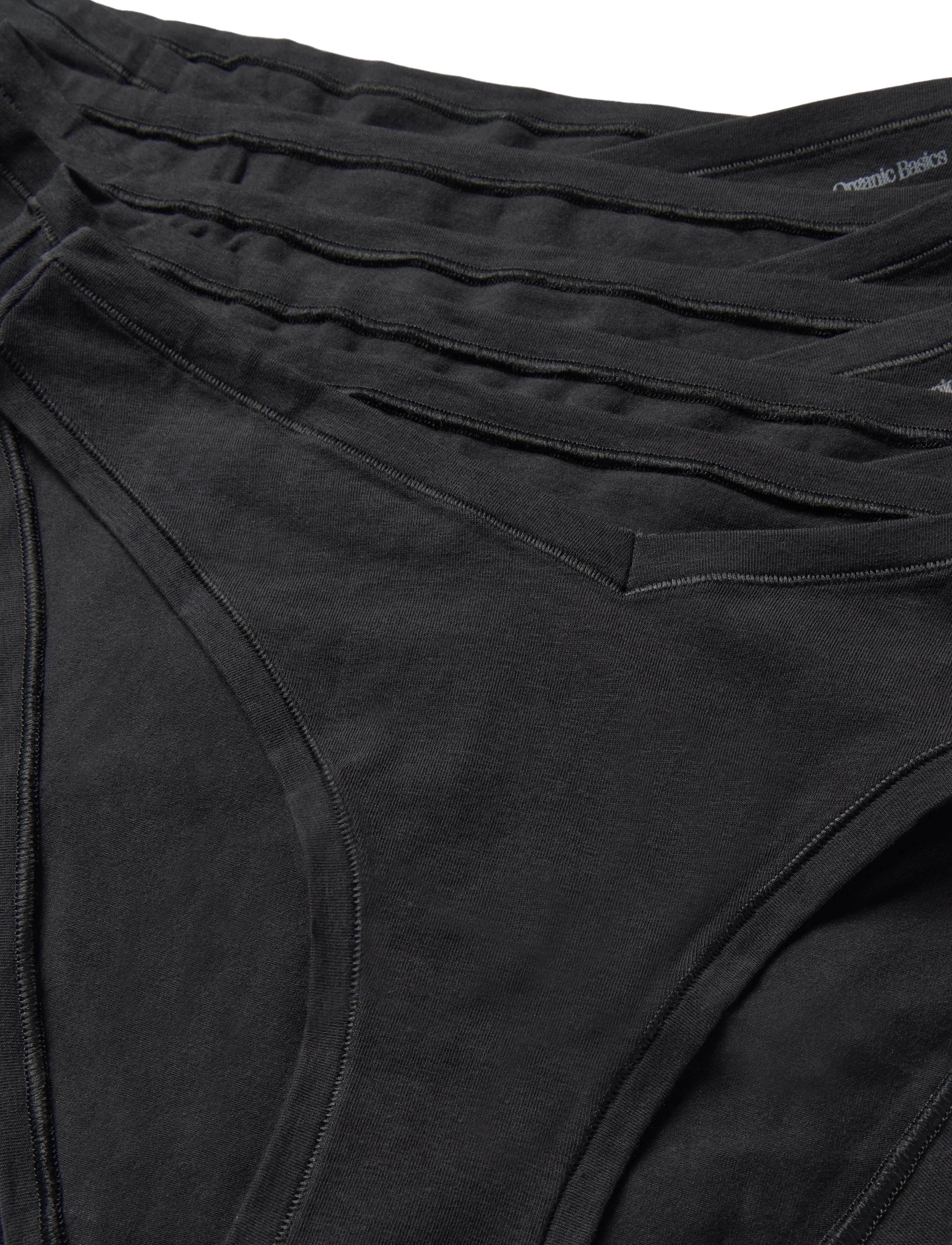 Organic Basics - Flex Cheeky Briefs 5-Pack - damen - black / black / black / black / black - 2