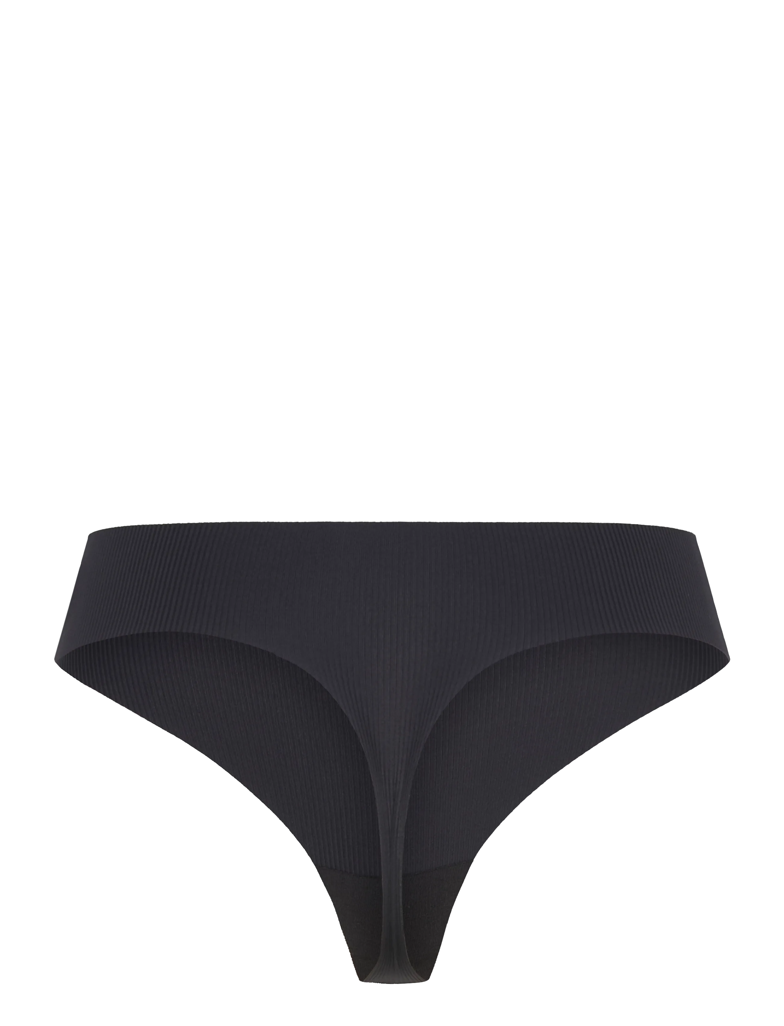 Organic Basics - Naked Rib Thong - die niedrigsten preise - black - 1