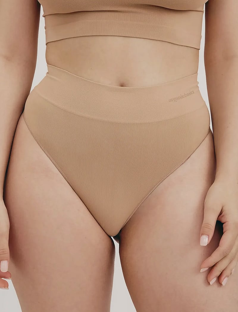 Organic Basics - Smooth Thong - stringtrosor - hazelnut - 4
