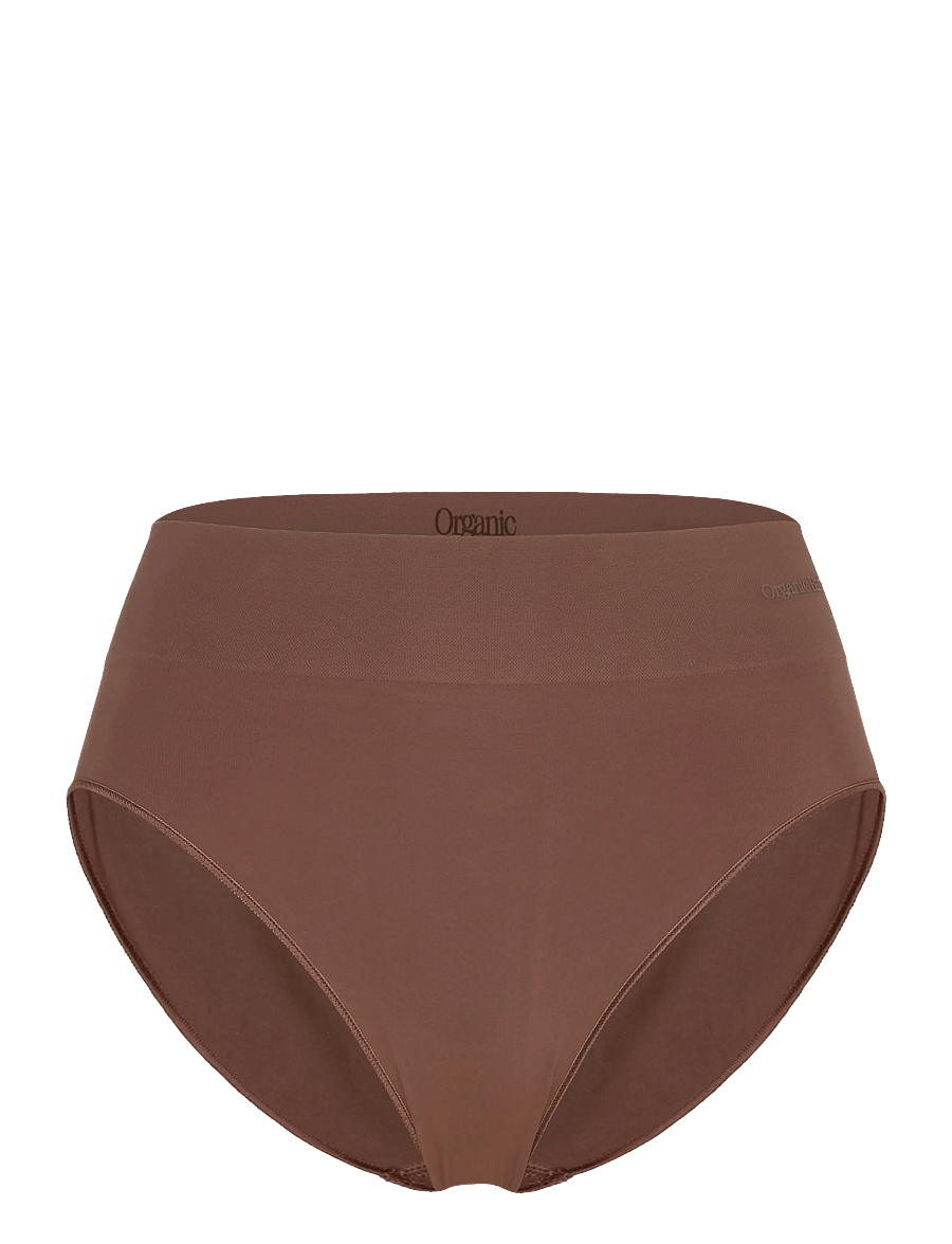 Organic Basics - Smooth High-Leg Briefs - kelnaitės - walnut - 0