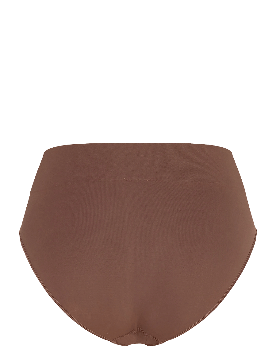 Organic Basics - Smooth High-Leg Briefs - kelnaitės - walnut - 1