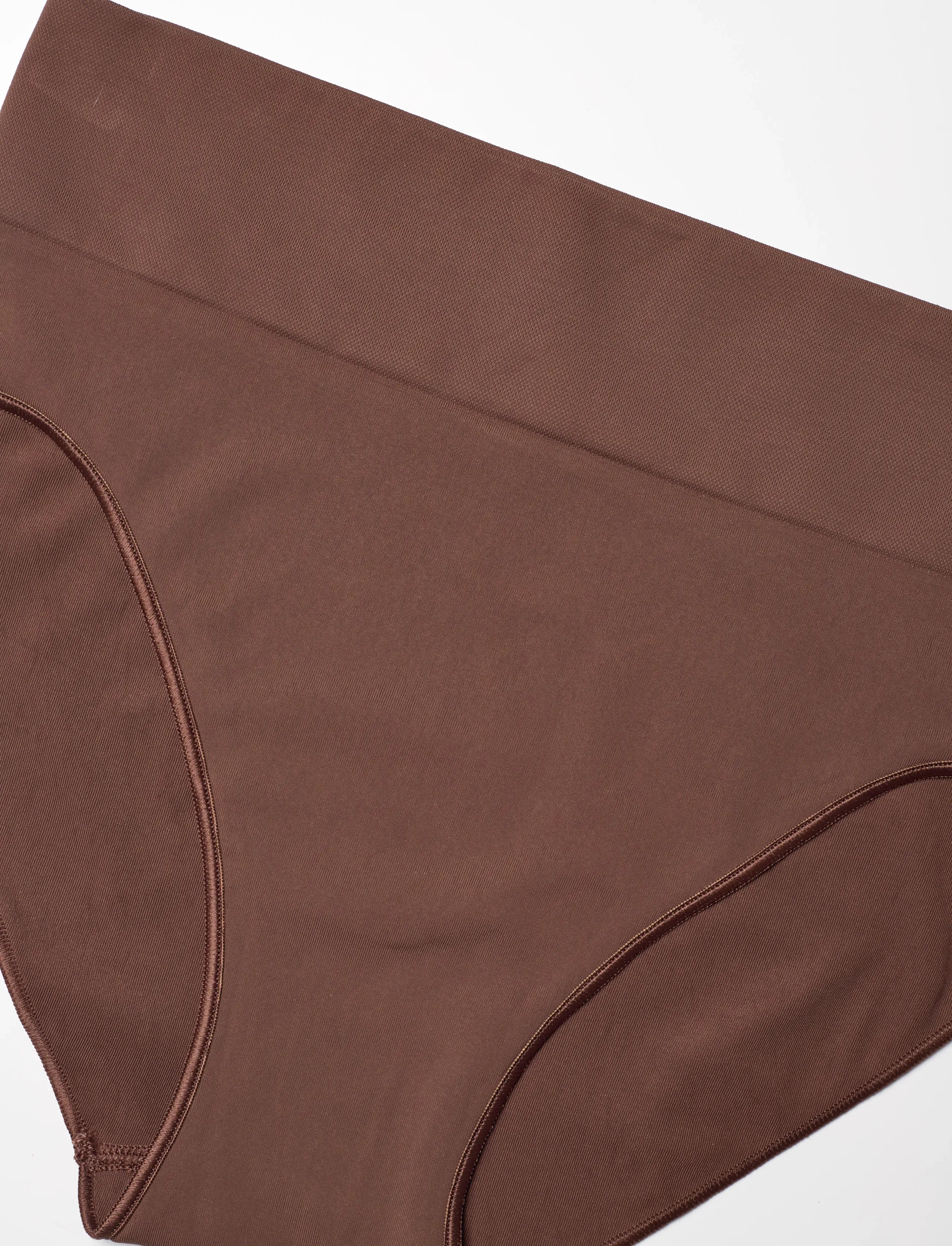 Organic Basics - Smooth High-Leg Briefs - kelnaitės - walnut - 2