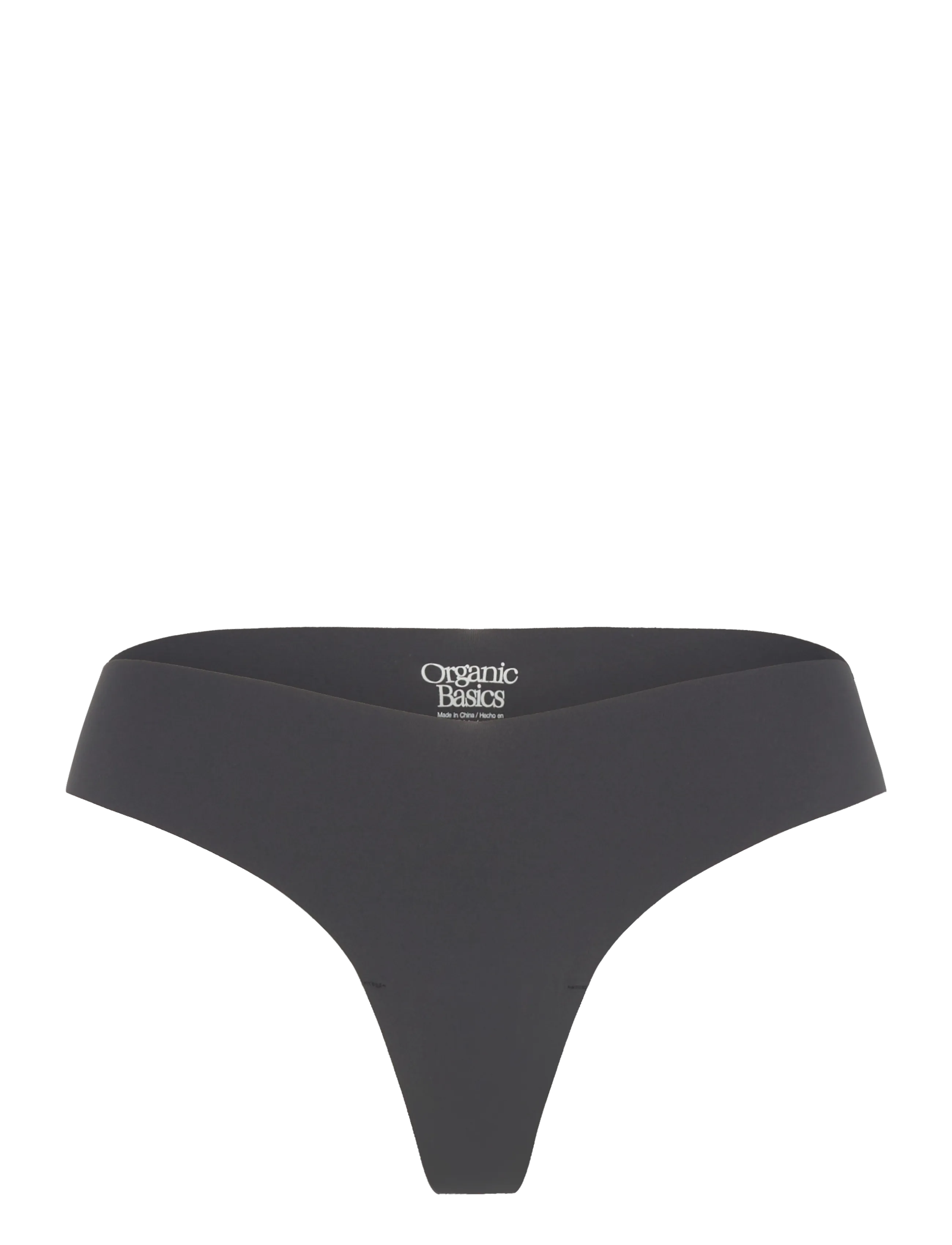 ORGANIC BASICS Bare Stringtanga Schwarz - XL - Damen