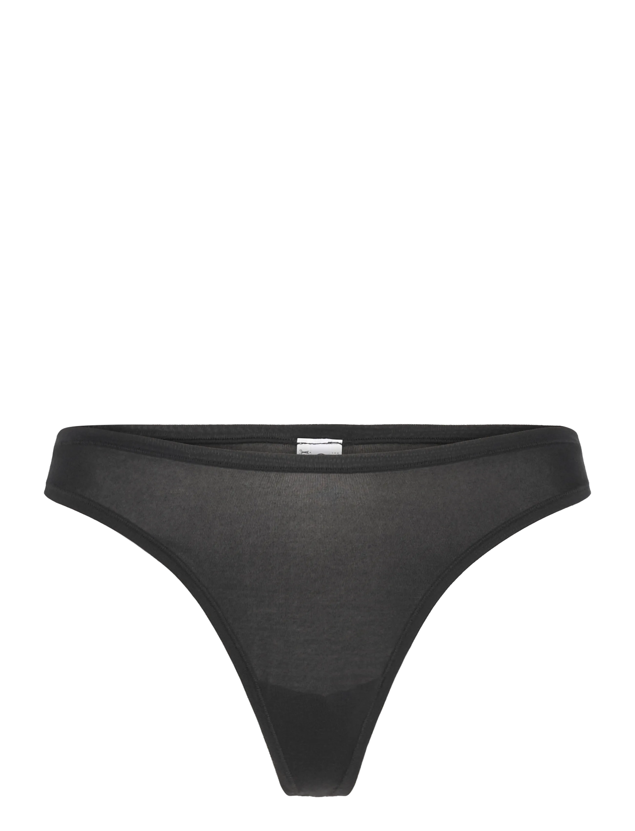 ORGANIC BASICS Soft Touch Veil Stringtanga Schwarz - XXXL - Damen