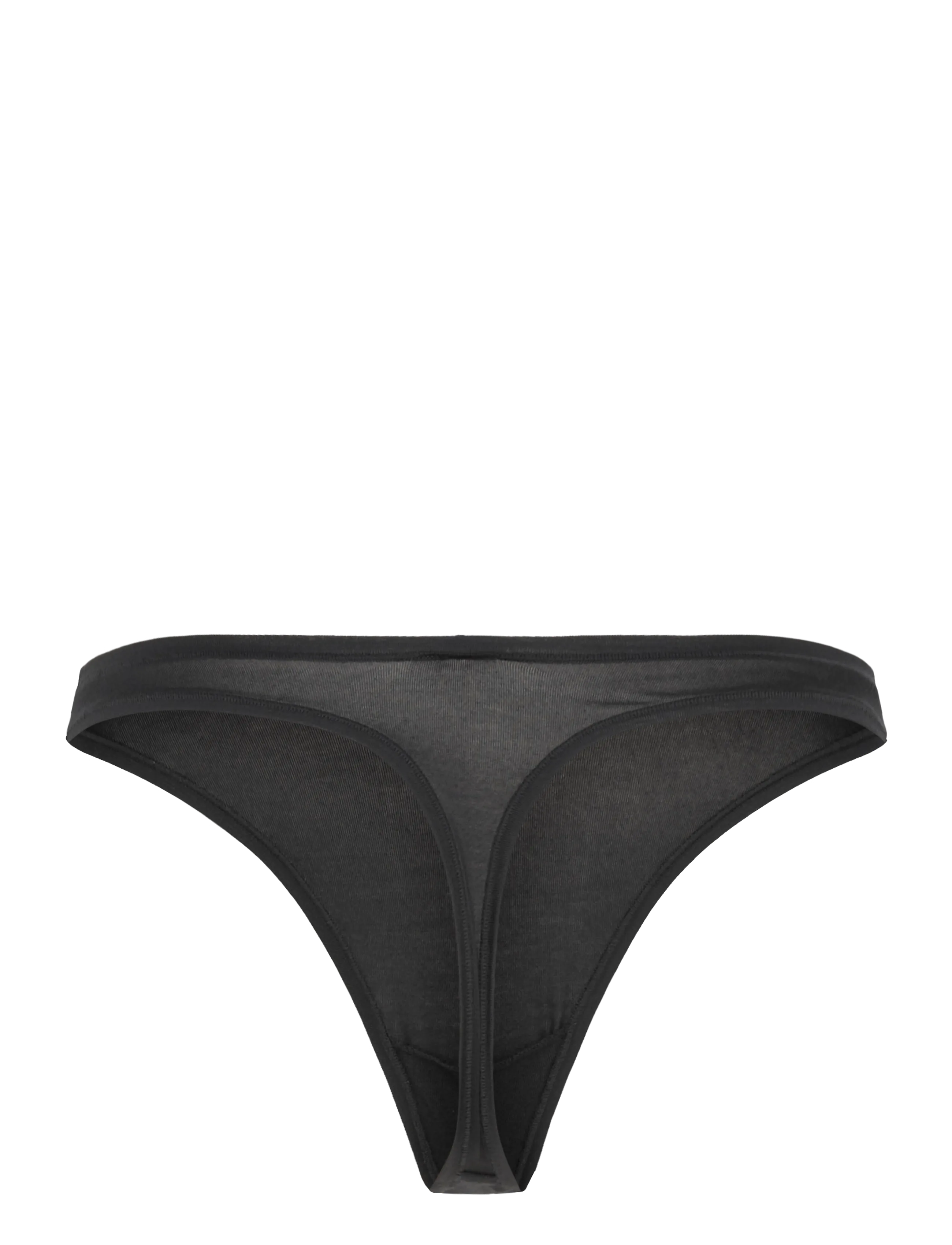 Organic Basics - Soft Touch Veil Thong - laveste priser - black - 1