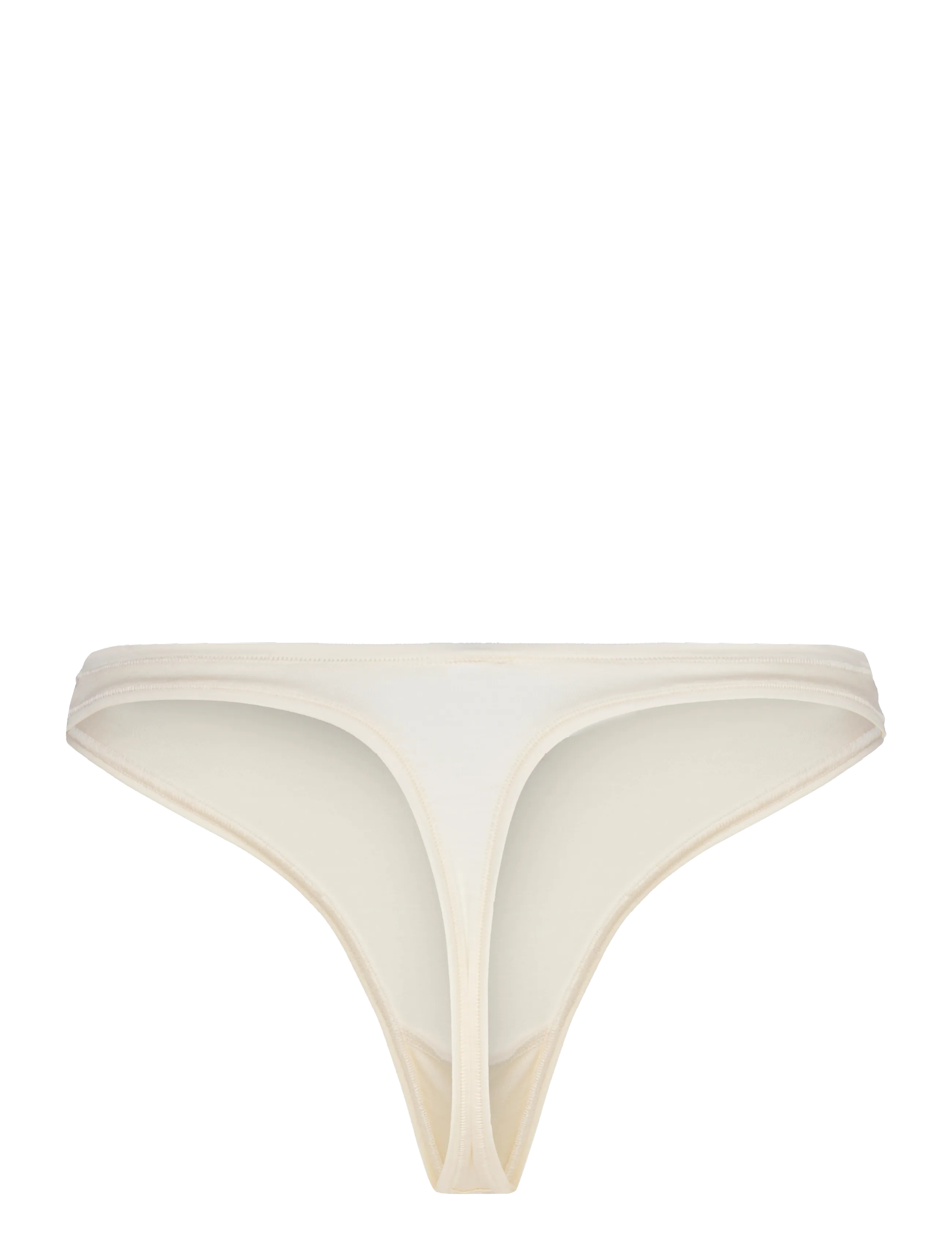 Organic Basics - Soft Touch Veil Thong - laveste priser - soft vanilla - 1