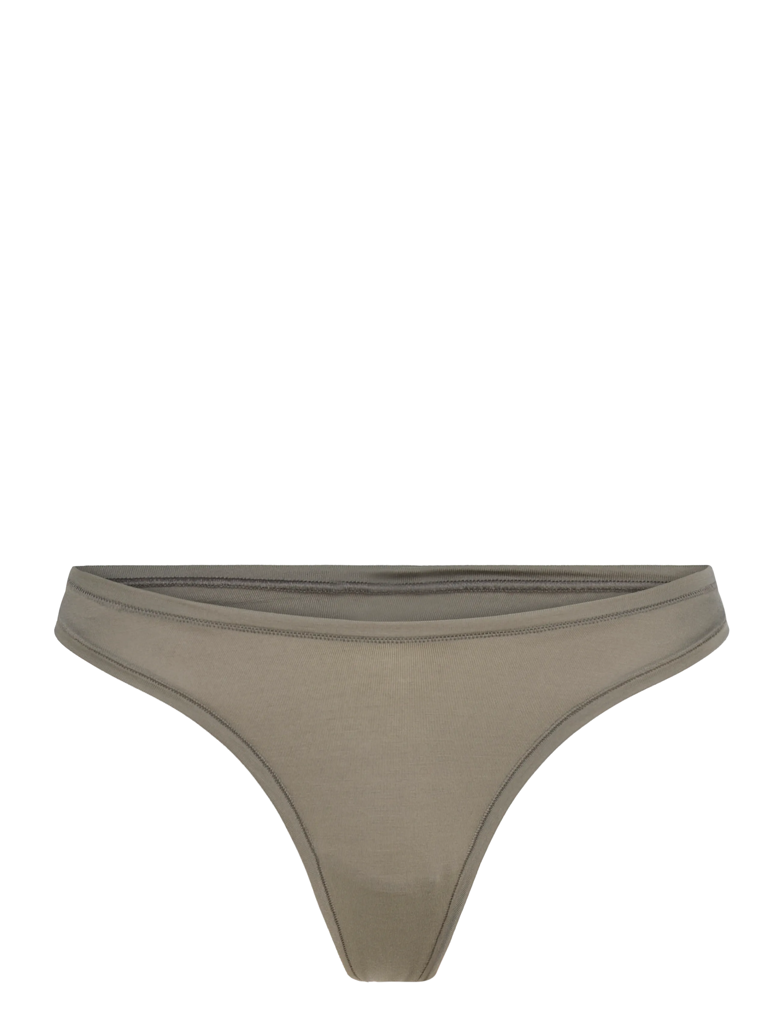 ORGANIC BASICS Soft Touch Veil Stringtanga Khaki - L - Damen