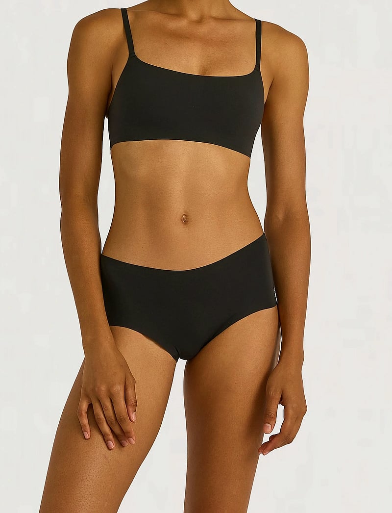 Organic Basics - Bare High-rise Briefs - midi & maxi slips - black - 0