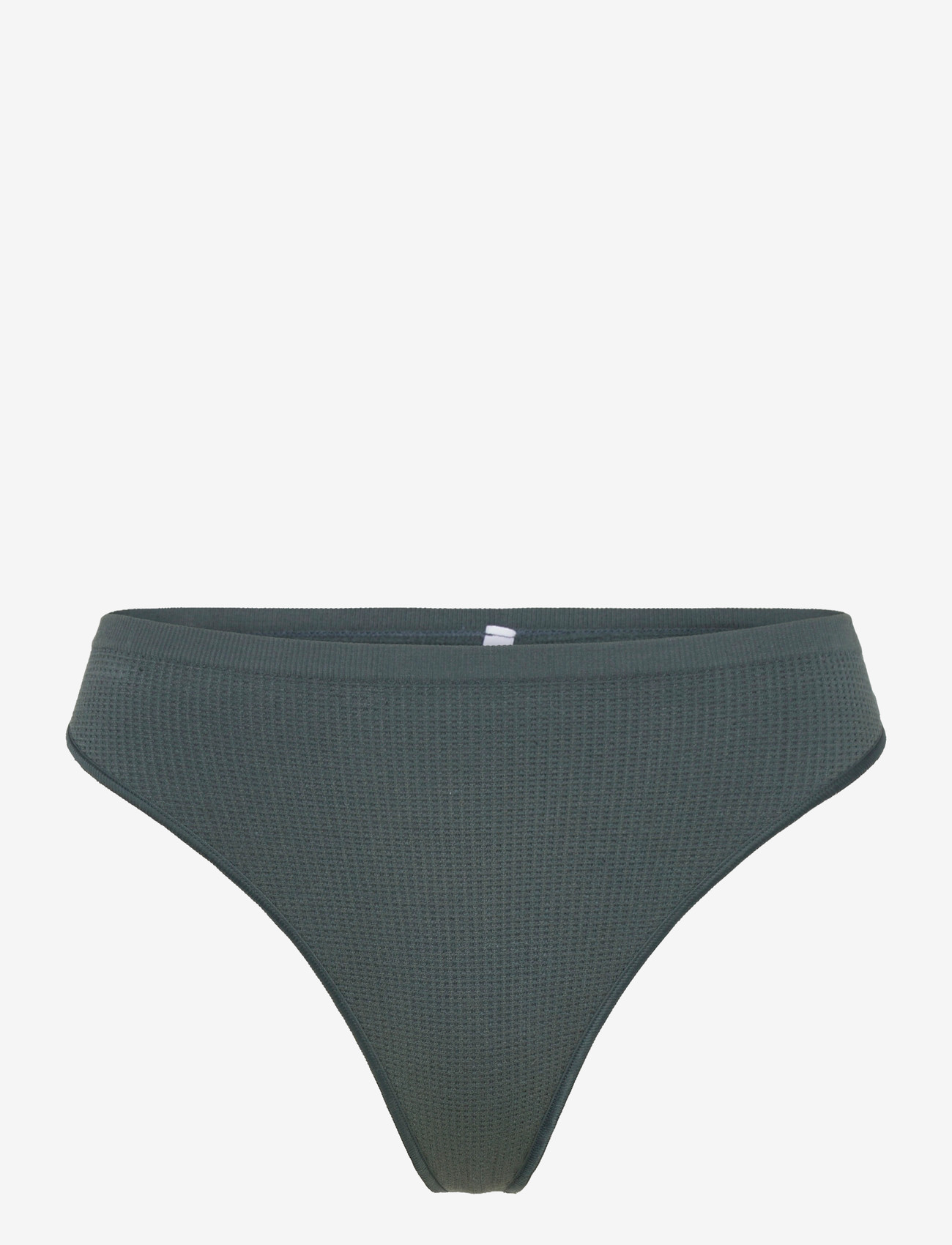 Organic Basics - Seamless Waffle Thong - Õmblusteta aluspüksid - thunder - 0