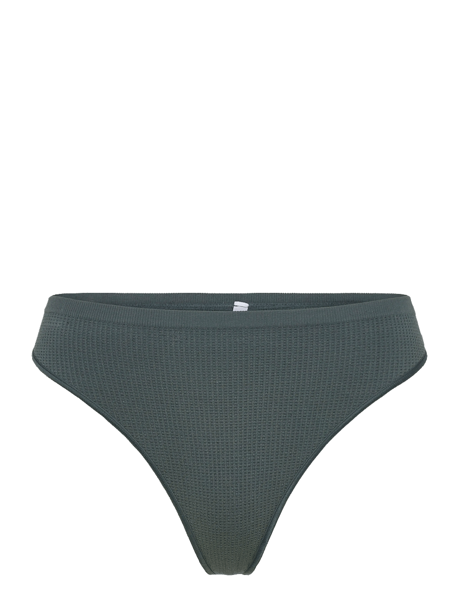 Organic Basics - Seamless Waffle Thong - nahtlose slips - thunder - 0