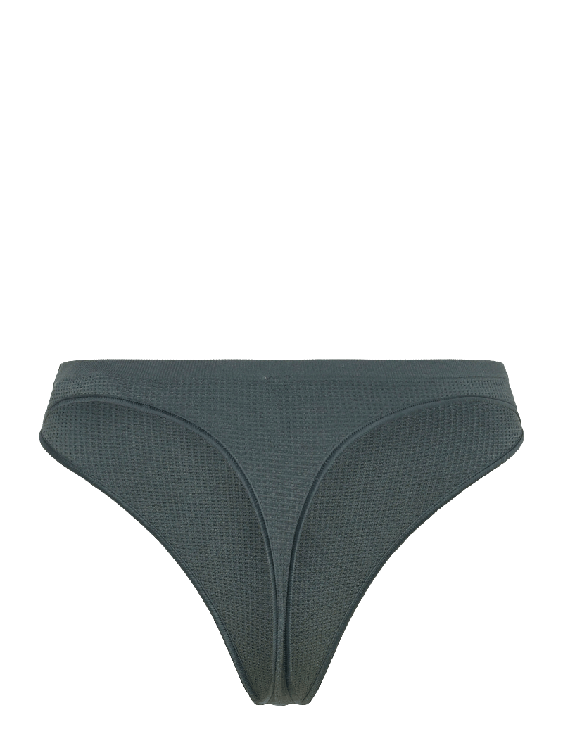 Organic Basics - Seamless Waffle Thong - Õmblusteta aluspüksid - thunder - 1