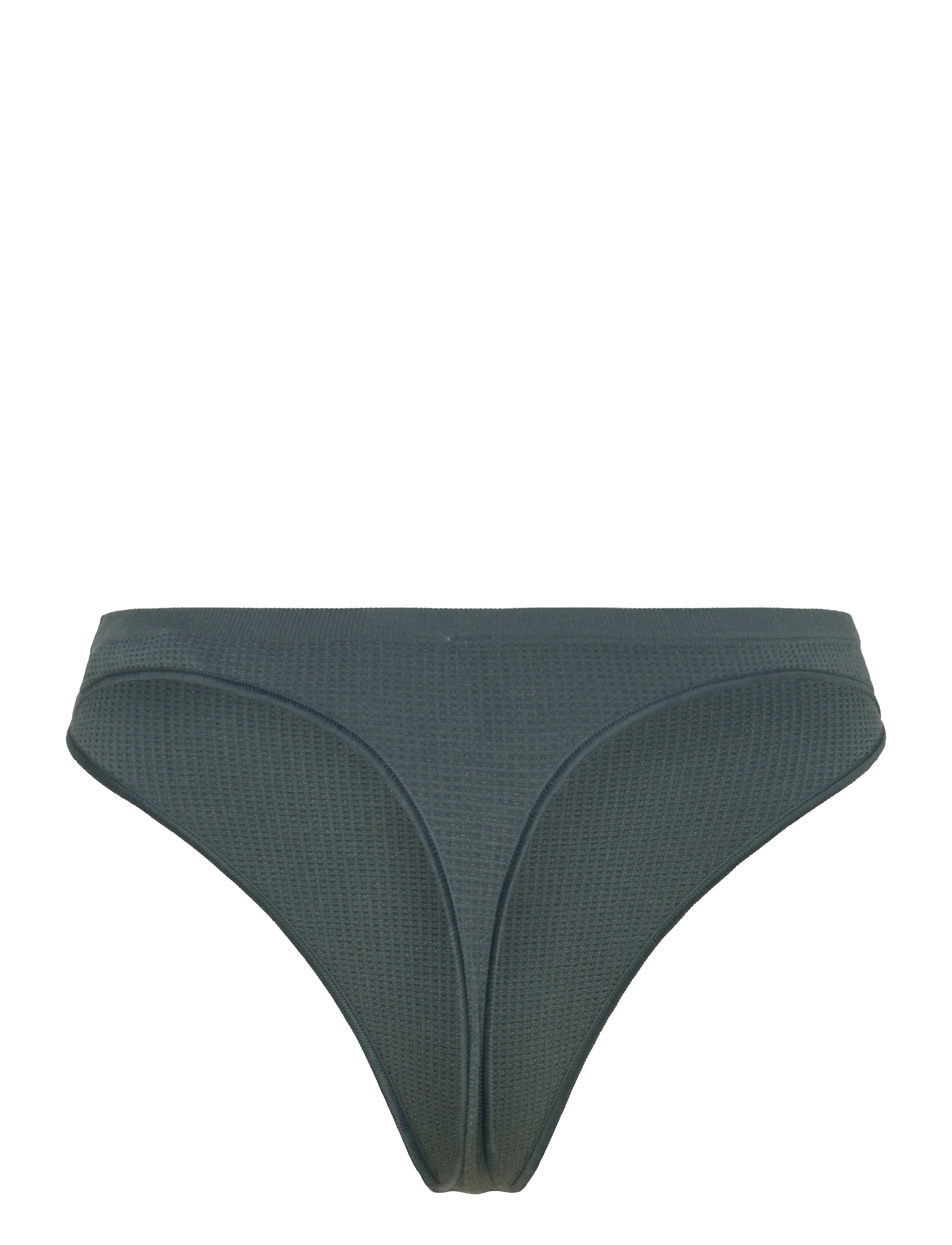 Organic Basics - Seamless Waffle Thong - nahtlose slips - thunder - 1