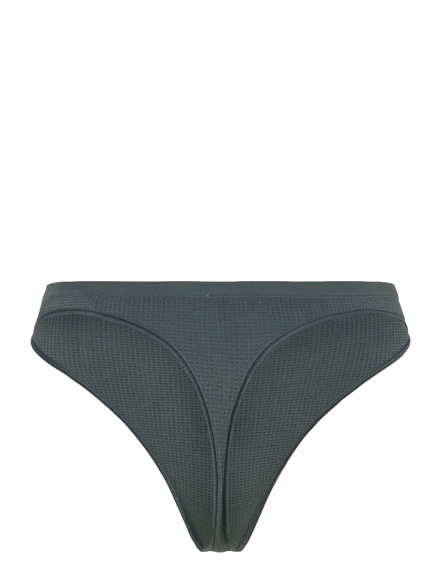 Organic Basics - Seamless Waffle Thong - nahtlose slips - thunder - 1