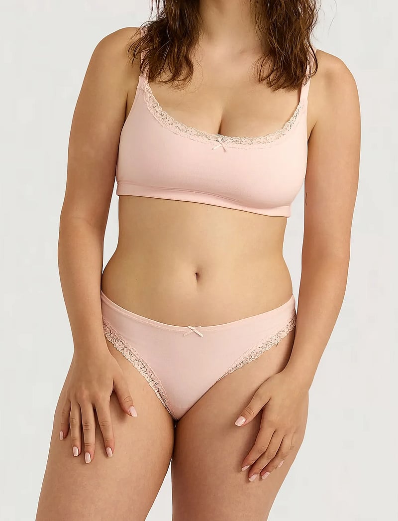 Organic Basics - Flex Lace Thong - stringid - soft blush - 4