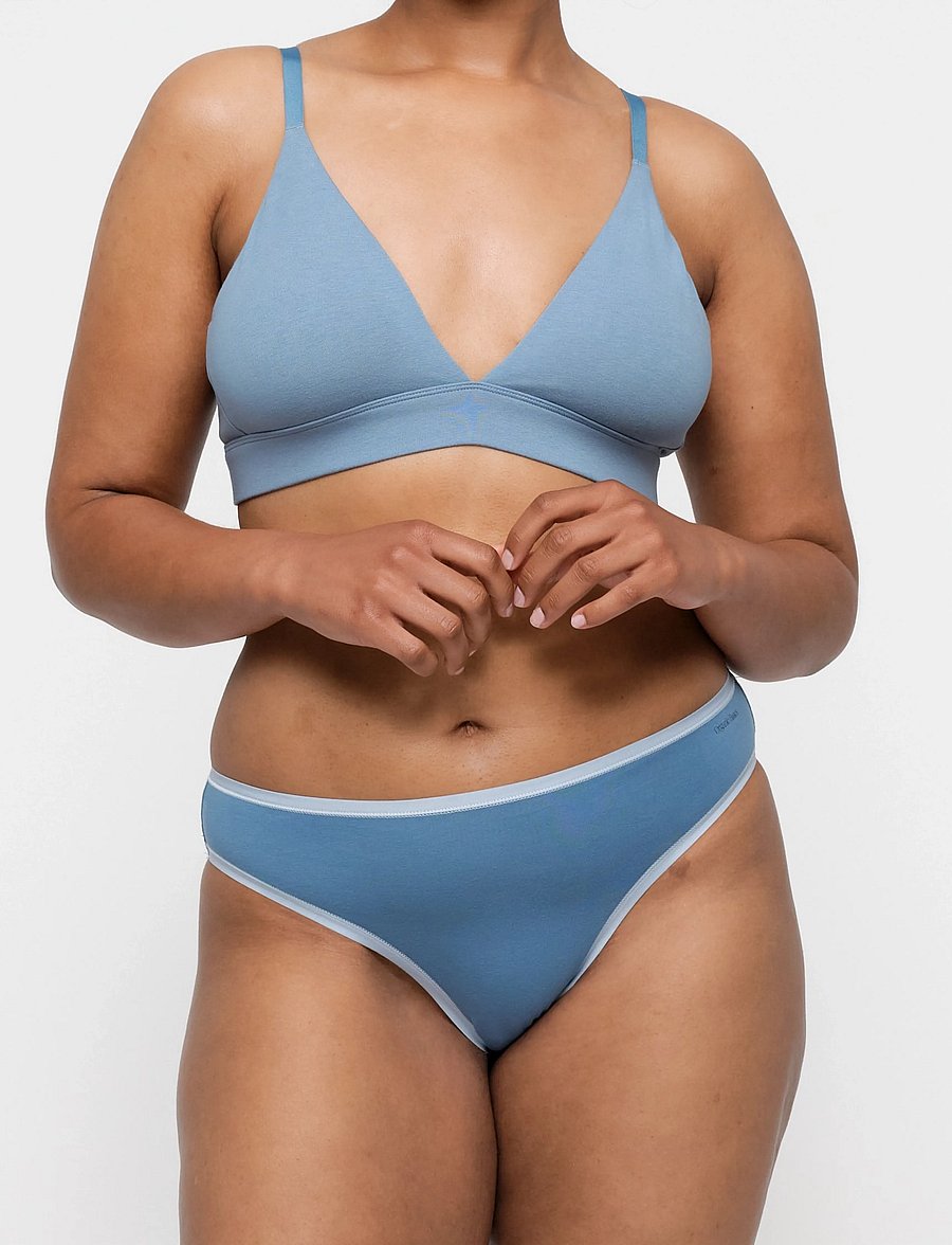 Organic Basics - Core Tanga - briefs - steel blue - 0