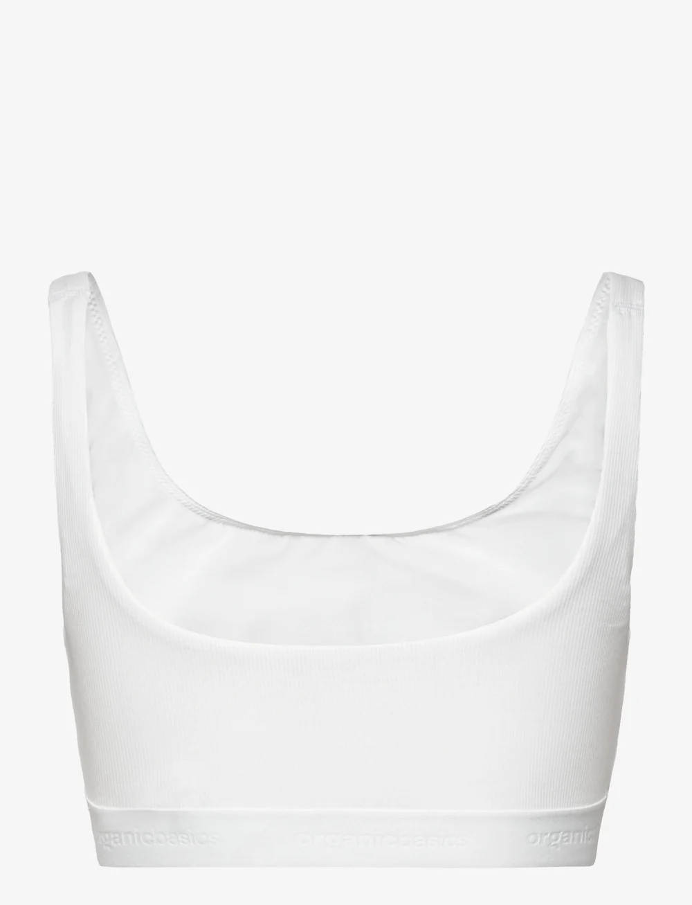 Organic Basics - Core Rib Tank Bralette - tank top-bh'er - white - 2