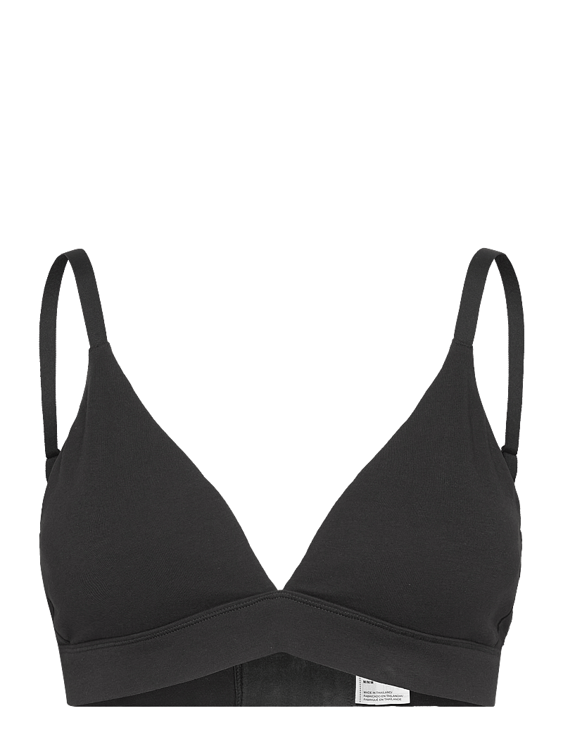 Organic Basics - Core Triangle Bralette - bralette - black - 0