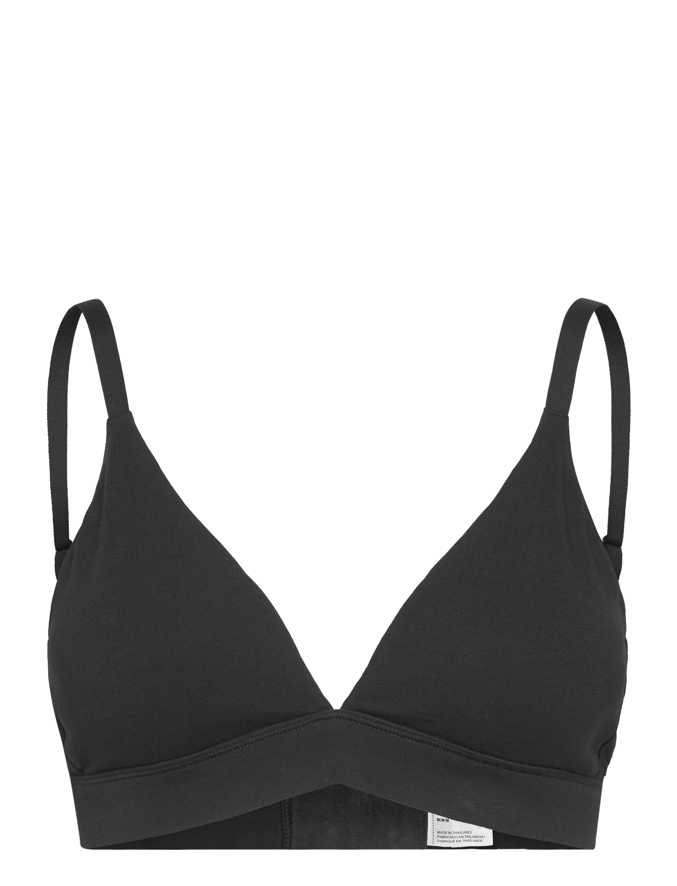 Organic Basics Core Triangle Bralette - Kampagne - BLACK / black