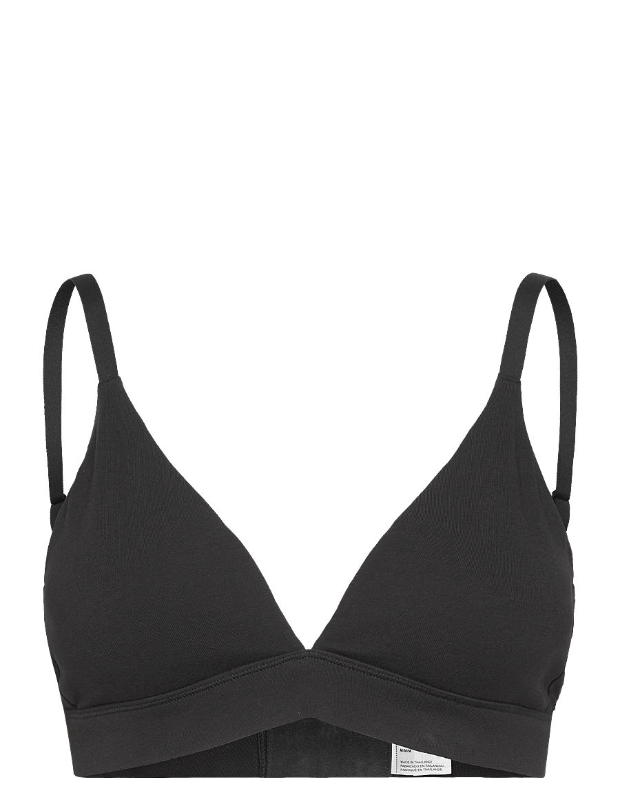 Organic Basics - Core Triangle Bralette - bralette - black - 1
