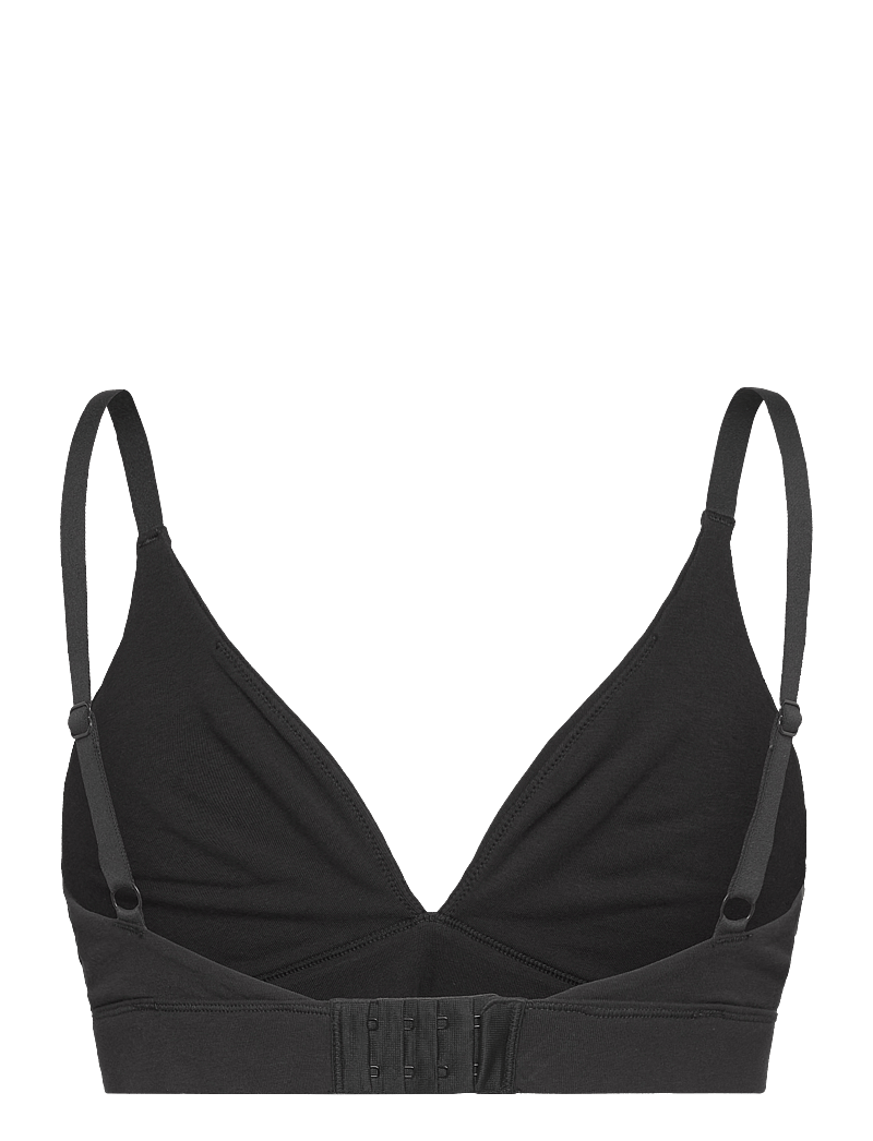 Organic Basics - Core Triangle Bralette - bralette - black - 1