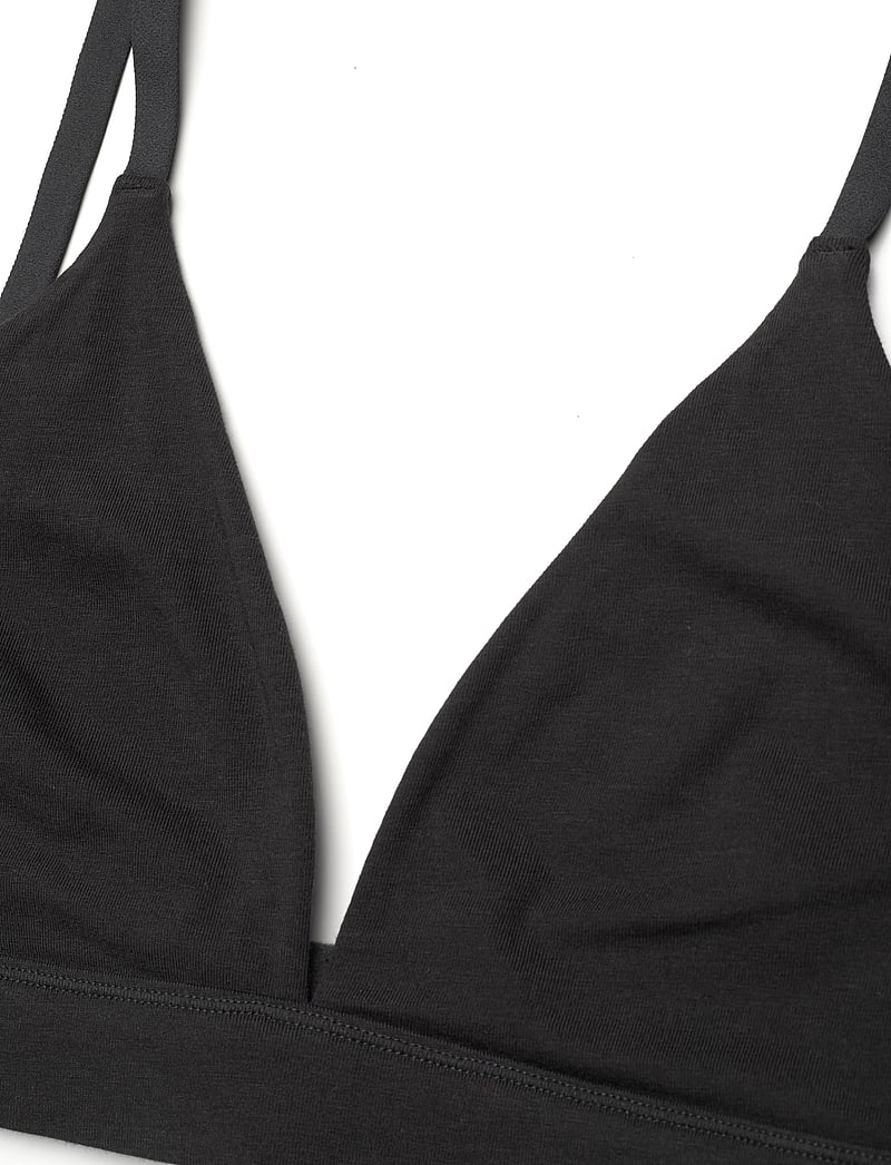 Organic Basics - Core Triangle Bralette - bralette - black - 5