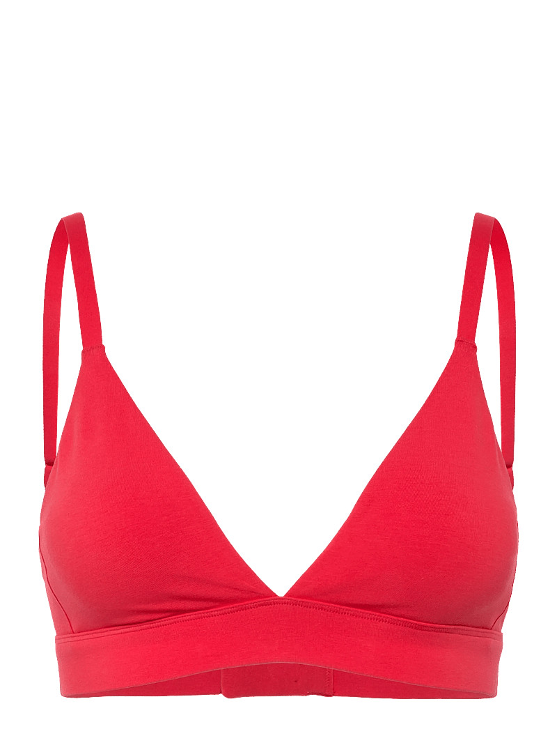 Organic Basics - Core Triangle Bralette - bralette - dragon red - 0