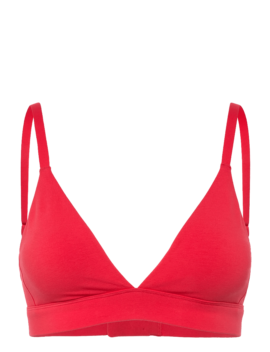 Organic Basics - Core Triangle Bralette - bralette - dragon red - 0