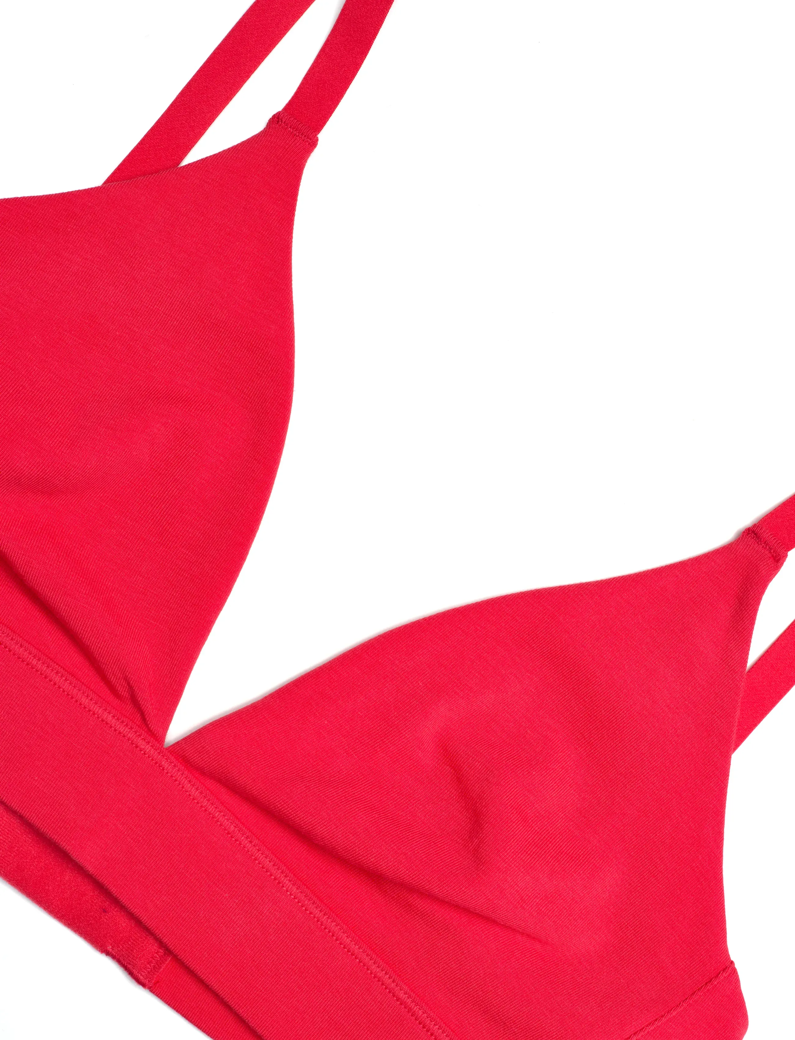 Organic Basics - Core Triangle Bralette - bralette - dragon red - 2