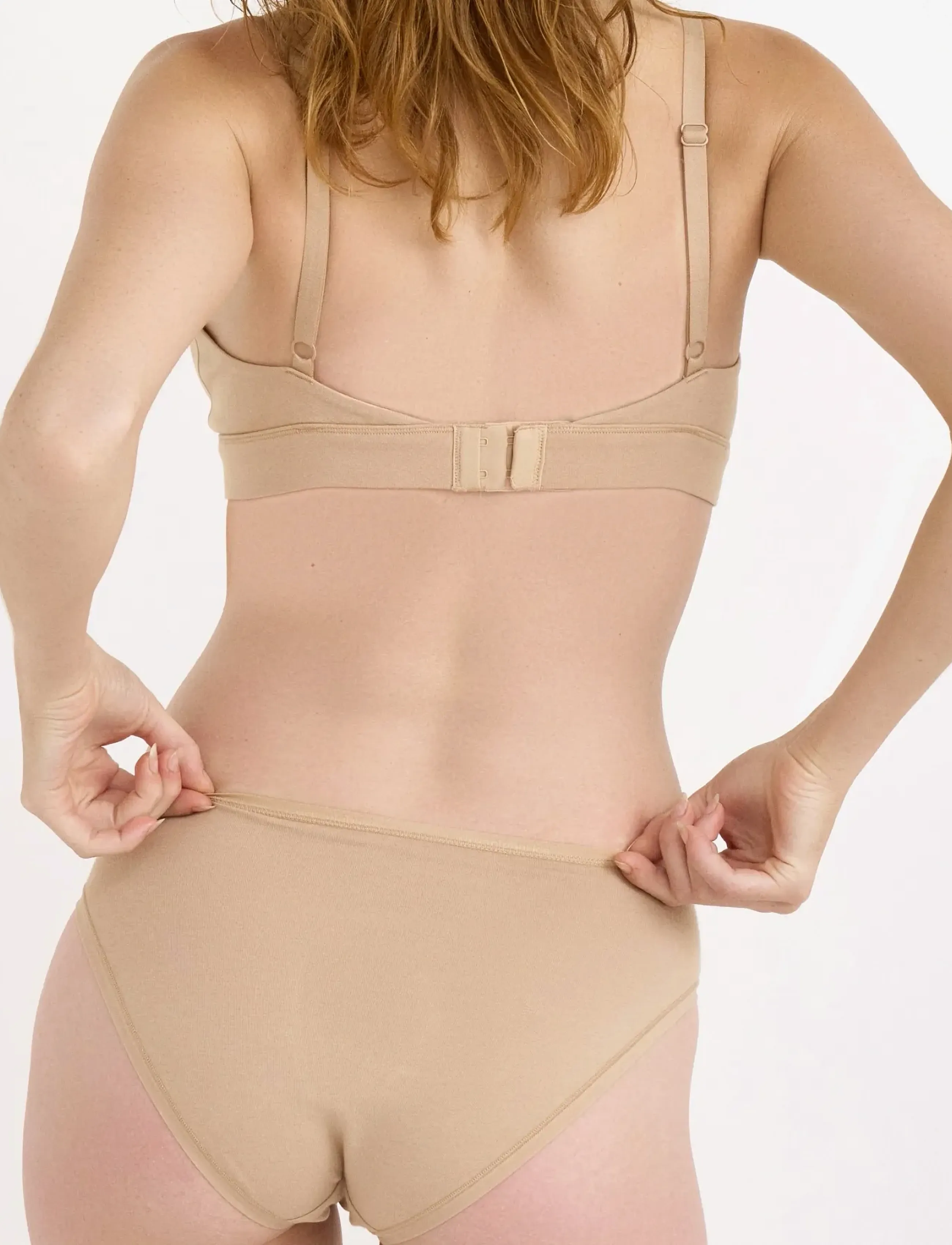 Organic Basics - Core Triangle Bralette - bralette - hazelnut - 3