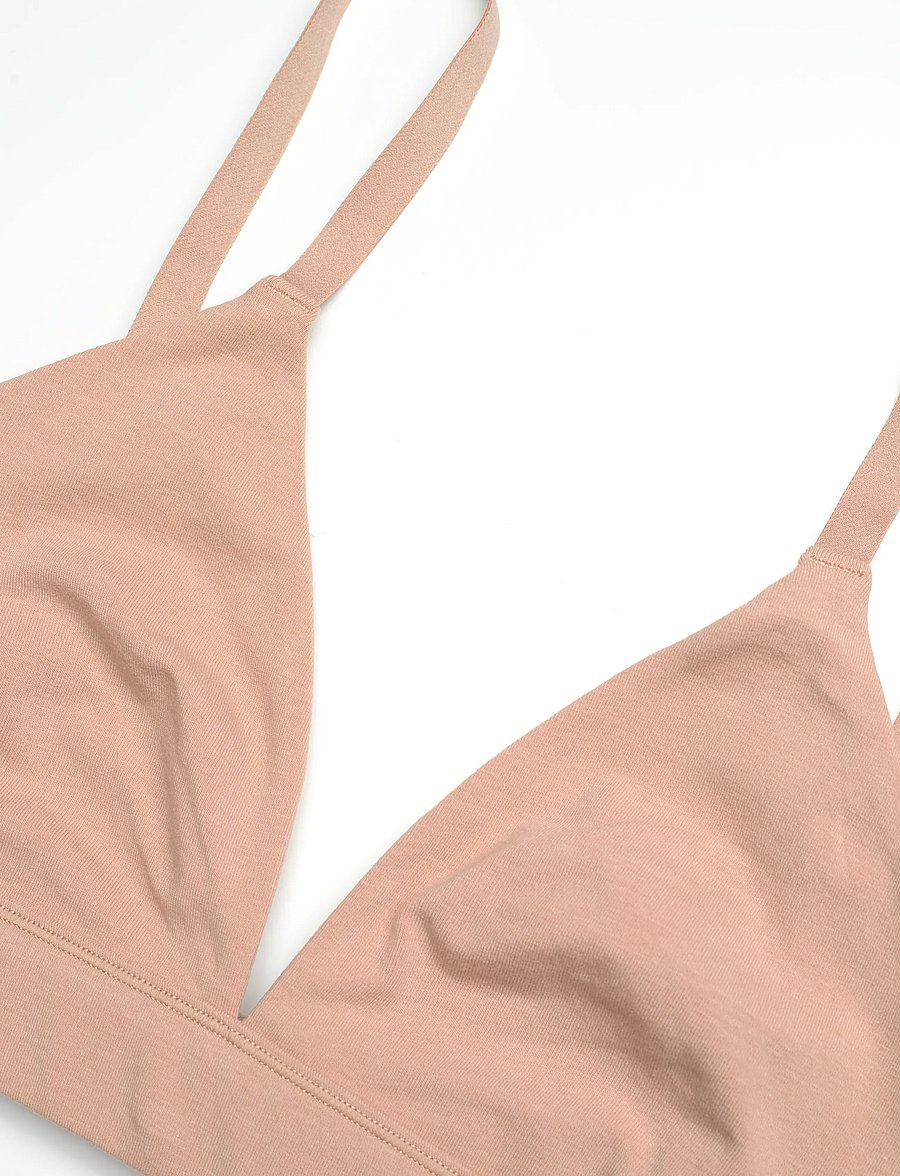 Organic Basics - Core Triangle Bralette - bralette - hazelnut - 5