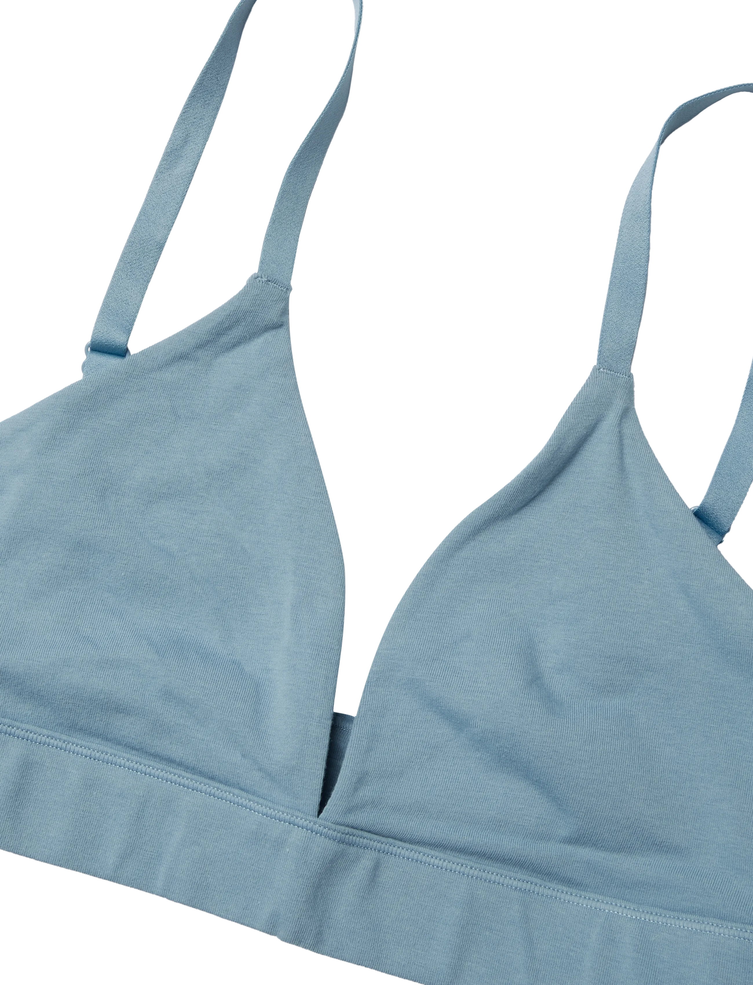 Organic Basics - Core Triangle Bralette - bralette - steel blue - 2
