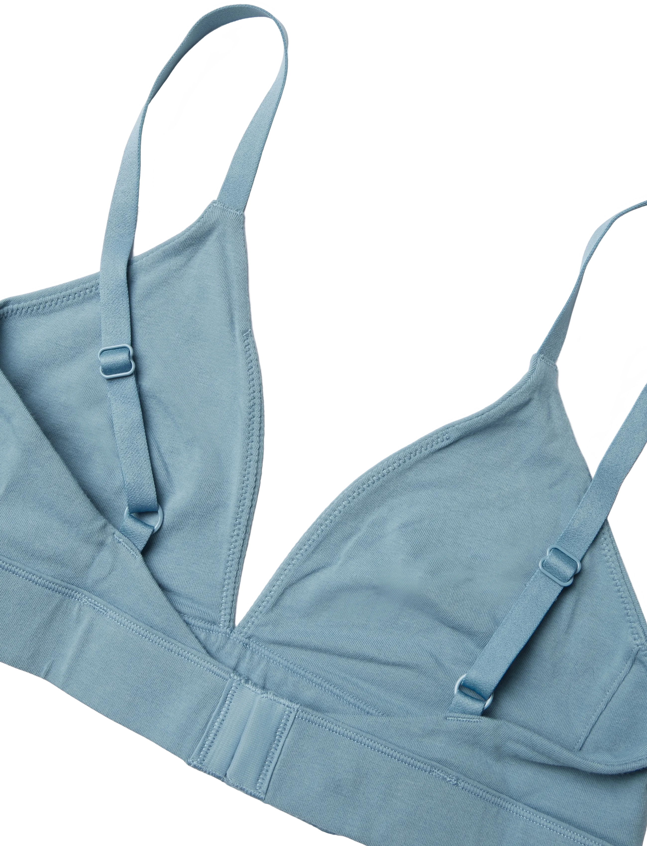Organic Basics - Core Triangle Bralette - bralette - steel blue - 3