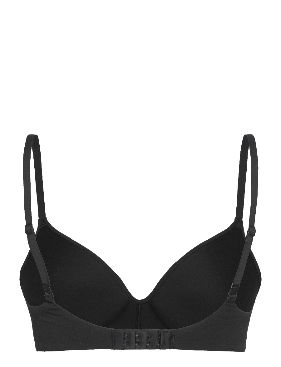 Organic Basics - Core Wireless Plunge Bra - non wired bras - black - 2