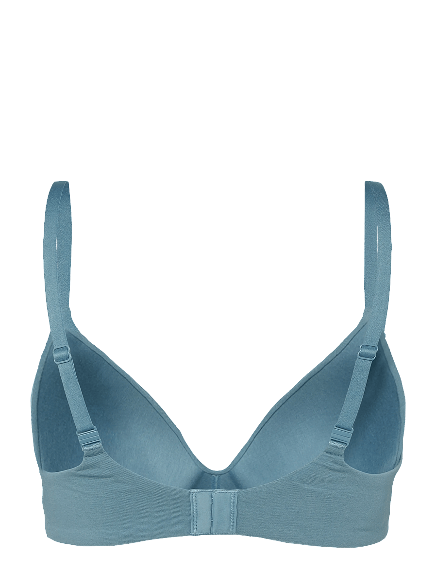 Organic Basics - Core Wireless Plunge Bra - bygellösa bh:ar - steel blue - 1