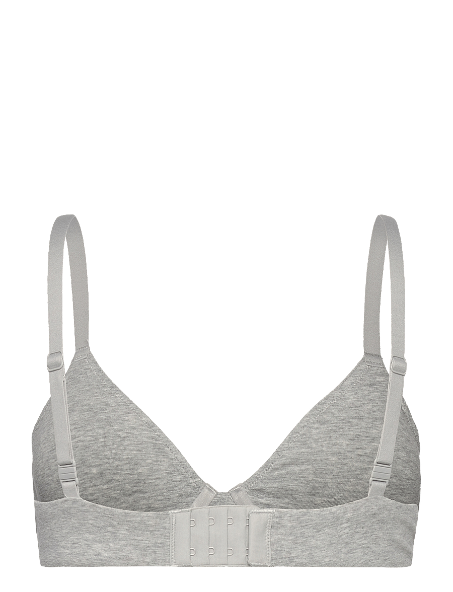 Organic Basics - Core Unlined Demi Bra - sléttir brjóstahaldarar - grey melange - 2