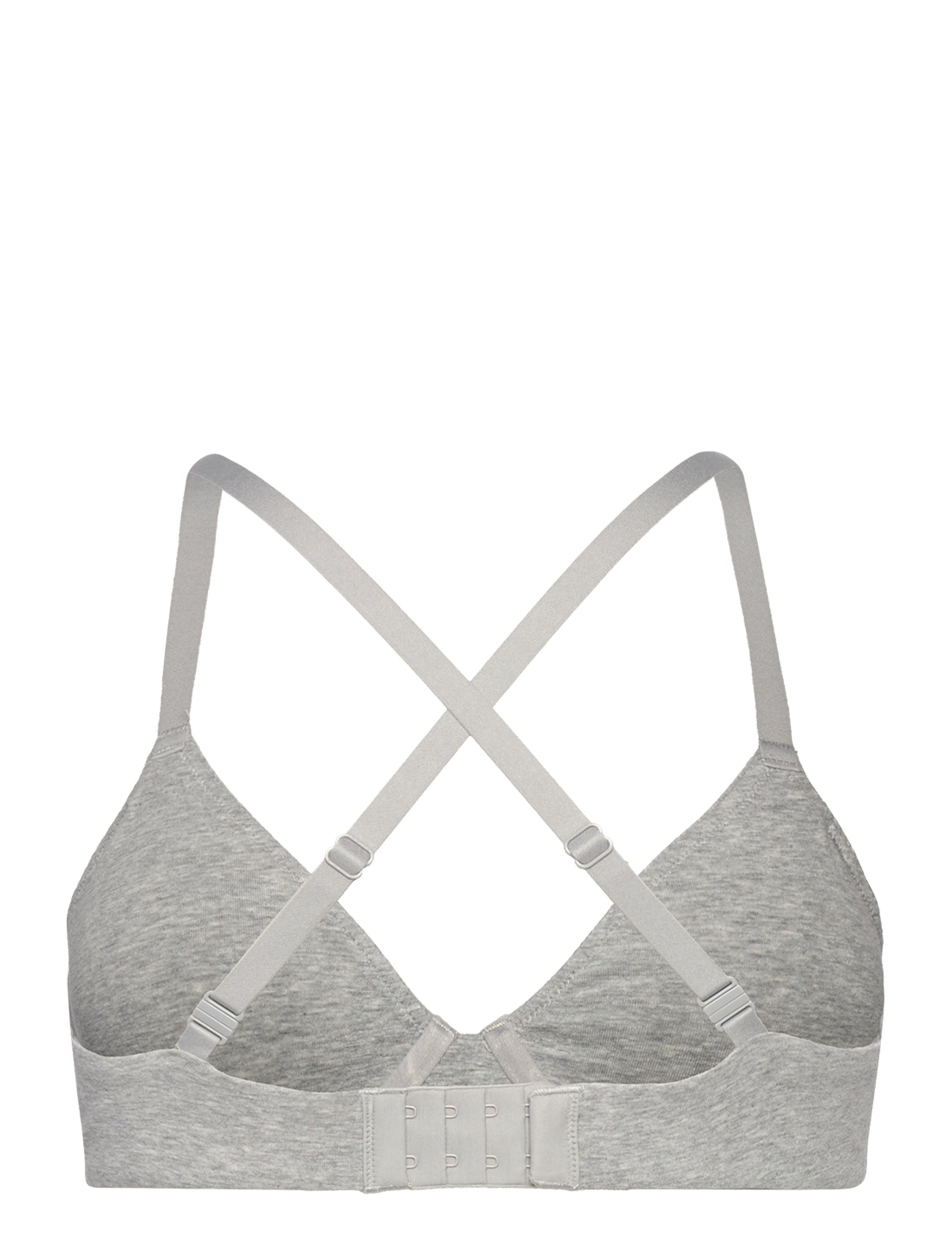 Organic Basics - Core Unlined Demi Bra - sléttir brjóstahaldarar - grey melange - 3
