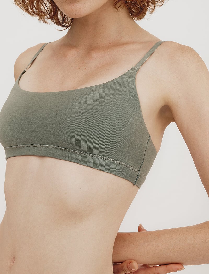 Organic Basics - Flex Bralette - bralette - seaweed - 4