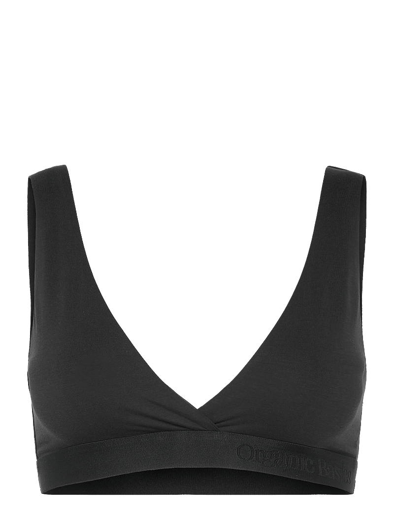 Organic Basics - Soft Touch Basic Bralette - rinnahoidja - black - 0