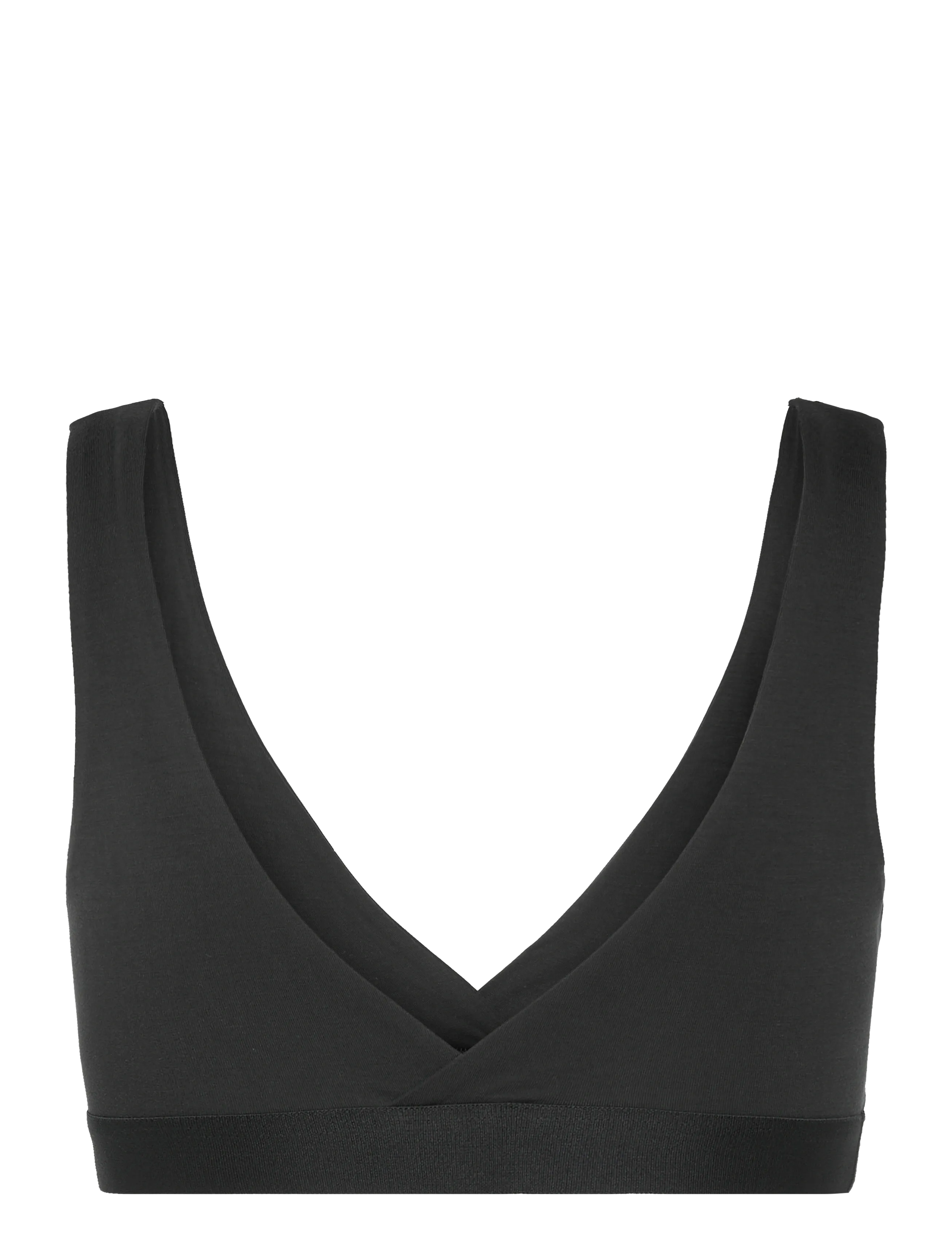 Organic Basics - Soft Touch Basic Bralette - bralette krūšturi - black - 1