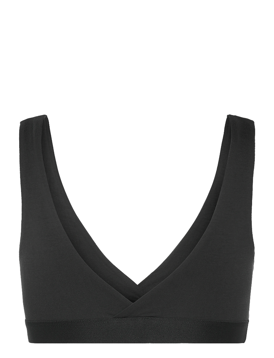 Organic Basics - Soft Touch Basic Bralette - bralette krūšturi - black - 1
