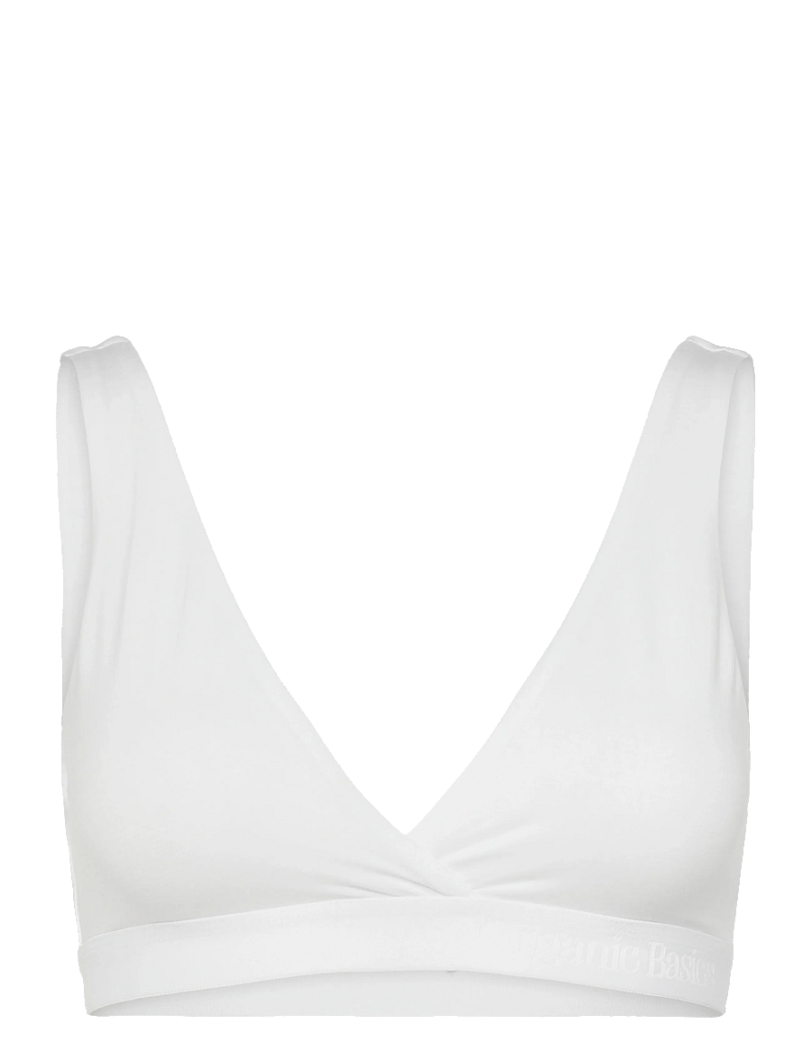Organic Basics - Soft Touch Basic Bralette - bralette - white - 0