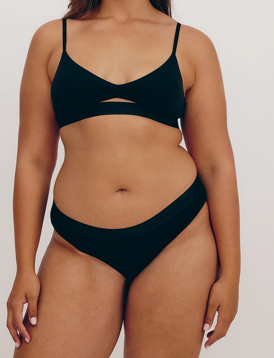 Organic Basics - Soft Touch Bralette - bralette - black - 0