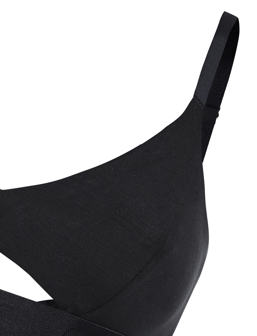 Organic Basics - Soft Touch Bralette - bralette - black - 2